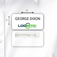 Laminated Personalized Name Badge - Rectangle