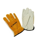 Cow grain, split leather back glove