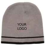 Double Stripe Acrylic Knit Beanie