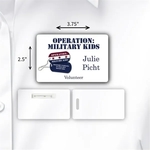 Laminated Personalized Name Badge/Tag (2.5"x3.75") Rectangle