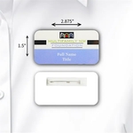 Laminated Personalized Name Badge (1.5"x2.875") Rectangle