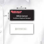 Laminated Personalized Name Badge (1.75x4") Rectangle