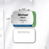 Durable laminated ID badge w/ full-color personalization, tamper resistance,...
