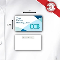 Durable laminated ID badge w/ full-color personalization, tamper resistance,...