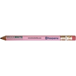 Hex golf pencil, eraser, 1 line of custom text