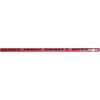 Hex pencil, eraser, 3 lines of custom text