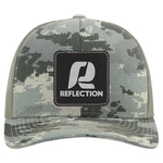 Richardson Snapback Trucker Hat-Leatherette Patch or Embroid