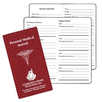 Personal medical journal with cobblestone cover. 16 pages, 3 1/2"... from ASI...