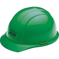 Green hard hat, six point pin lock suspension. 1 color, 1... from ASI 79951...