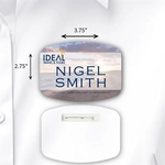 Laminated Personalized Name Badge (2.75x3.75") Arched