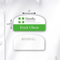 Durable laminated ID badge w/ full-color personalization, tamper resistance,...