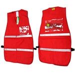 Red incident command vest (regular and jumbo)