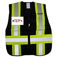 Black incident command vest (regular and jumbo)