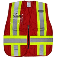 Red incident command vest (regular and jumbo)