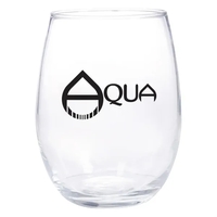 Stemless wine glass with brim made of the highest standard glass... from ASI...