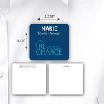 Laminated Personalized Name Badge/Tag (3.125x3.375")