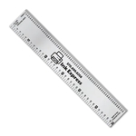6" Stainless Steel Ruler with Printing & Publishing Scales
