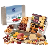 Holiday gift box with Wisconsin cheese, sausage and more with a... from ASI...