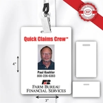 IdentityPro™ USA Made Photo ID Badge w/ Tag Slot 3"x4"