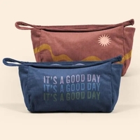 10" x 6" x 4" corduroy pouch with zippered closure, zipper... from ASI 74710...