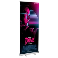 34"x79" Standard Retractable Banner, full color, full coverage dye...