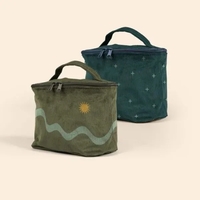 Rectangular corduroy make-up kit with a zippered closure.... from ASI 74710 Numo