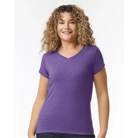 Women's v-neck t-shirt with 1/2" rib-knit collar. Blank product.... from ASI...