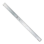 18" Stainless Steel Ruler with Architect & Engineer Scales