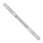 18" Stainless Steel Ruler with Printing & Publishing Scales
