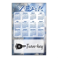 Customizable XL flexible magnet with calendar and square corners.... from ASI...
