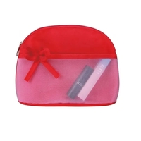 Holiday Bow Cosmetic Bag w/ Mesh front pocket.... from ASI 31977 Adline...