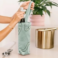 10 oz. Corduroy tote for a single wine bottle with a... from ASI 74710 Numo