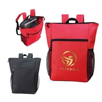 10" x 16" x 5" polyester laptop backpack with zip pocket,... from ASI 37980...