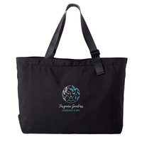 This chic, minimalist design all black tote boasts plenty of space... from...