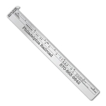Stainless Steel Hook Ruler with Railroad Gauge Scales