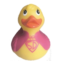 Rubber Super Girl Duck, Squeaky Toy balanced for floating... from ASI 31977...