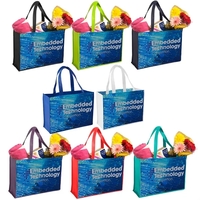 Sublimated non-woven polypropylene tote bag plus full color dye-sublimation...
