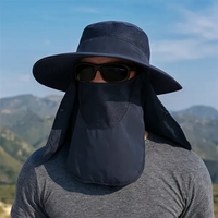 360-degree sun protection hat with detachable flap, breathable mesh,...