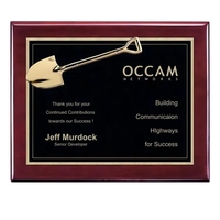 High gloss piano finish wall plaque with shovel insert.... from ASI 84592 St...