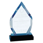 8" Fusion Diamond Impress Acrylic w/ Black Base