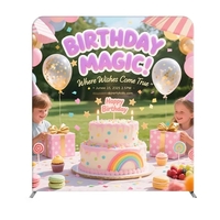 6'wx6.5'h MagLock Straight Display Kit, lightweight frame, full color on...