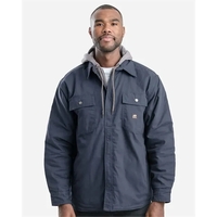 Berne Apparel Throttle Hooded Shirt Jacket... from ASI 84358 S&S Activewear