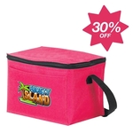 30% OFF - Rose Pink 600 Denier 6-Can Cooler Bag