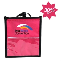 5.75" x 6.5" badge holder and passport pouch with PVC front... from ASI 37980...