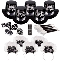 Silver and black New Year's Eve party kit for 50 people... from ASI 42016...