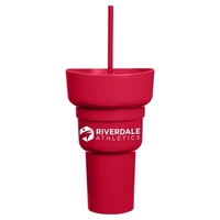 Team 365 1L Recycled PP Stadium Tumbler With Snack Bowl... from ASI 79530...