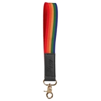 Rainbow Pride Wrist Strap Keychain