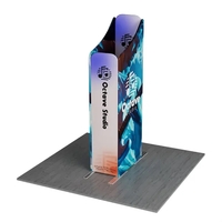 6.6'wx8'h MagLock Sloped Box Booth Display Kit F, lightweight frame, full......