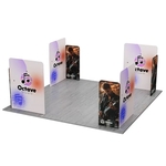 MagLock 20'x20' Fabric Booth Display Kit A- 20'wx20'Lx8'h