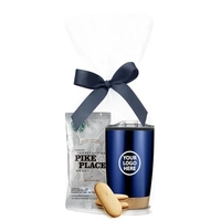 Stainless Tumbler with Bamboo Base and Coffee with Cookie... from ASI 89971...